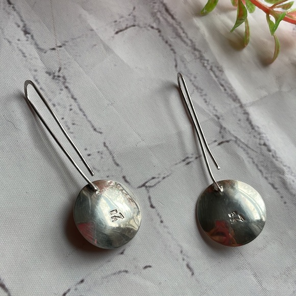 925 copper silver dangling earrings - Picture 5 of 10